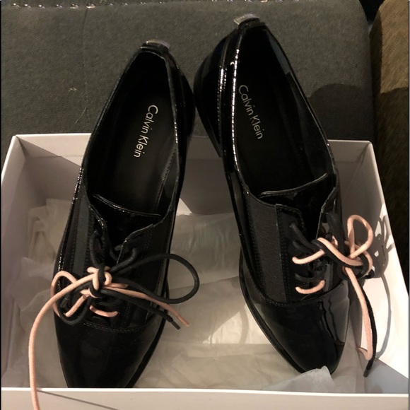 Calvin Klein Shoes - Calvin Klein patent leather oxfords